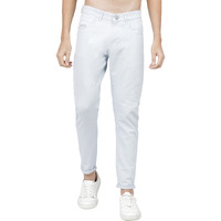 Ketch Men's Mid Rise Slim Casual Pants (Khtr000128_Ballad Blue, 32)