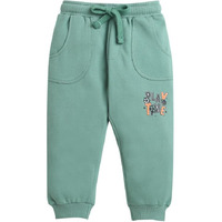 Bumzee Teal Green Boys Cotton Jogger Age - 3-6 Months (Peb9899A-Tel)