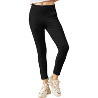 Lyra Premium Cotton Lycra High Waist Ankle Leggings For Women