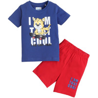 Bumzee Royal Blue & Red Boys Half Sleeves T-Shirt & Short Set Age - 2-3 Years (Peb9128F-Rbl.Red)