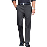 Cb-Colebrook Mens Classic Formal Premium Dress Pants Expandable Waist Suit Pant Slim Fit Flat Front Slacks Ankle Fit Trousers For Men (In, Numeric, 30, Regular, Dark Grey)