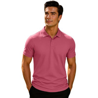 Nobero Men Cotton Solid Polo T-Shirt(1M-Twpo-R0002-Ca6_Coral_2Xl)