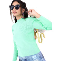Ketch Acrylic Womens Full Sleeve Slim Fit Sweater Khsw000023 Green L