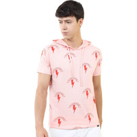 Ketch Men's Slim Fit T-Shirt (Khts000315_Pink