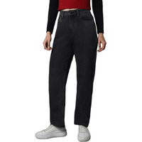 High Star Women's Straight Fit Jeans (Hswjns2000_Black_36)