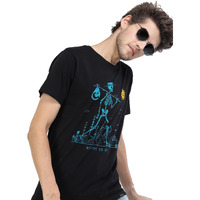 Ketch Men's Slim Fit T-Shirt (Khts000139_Jet Black