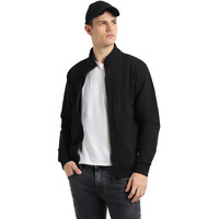 Dennis Lingo Black Solid Mock Neck Sweatshirt (Dlmssw23002_Bk_Xxl)