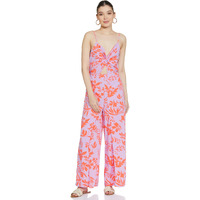 Ketch Polyester Womens Sleeveless Casual Fit Jump Suit Floor Length Dress (Khjs000015_Lilac