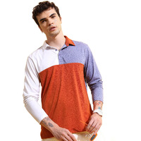 Ketch Men's Regular Fit T-Shirt (Khts000524_Lavender/Rust/White M)