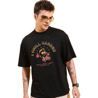 Ketch Men's Regular Fit T-Shirt (Khts000630_Black S)