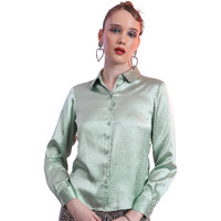 Ketch Women's Regular Fit Shirt (Khsh001447_Green S)
