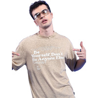 Ketch Men's Regular Fit T-Shirt (Khts000653_Beige L)