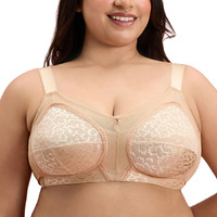 Nykd By Nykaa Ultimate No Bulge, Shape & Support Non Padded Non Wired Lace Bra Nyb033 Sand (38C)