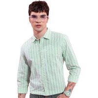 Ketch Men's Slim Fit Shirt (Khsh001544_Mint