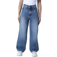 Hubberholme Women Blue Cotton Relaxed Fit High-Rise Jeans