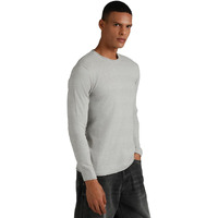 High Star Men's Cotton Round Neck Sweater (Hsmsww23106Rdnf_Ly_Light Grey_Small)