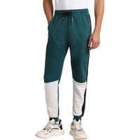 Nobero Men's Regular Track Pants (1M-Bwjg-R0043_Dark Green