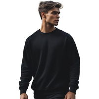 Nobero Black Unisex Cotton Solid Plain Sweatshirt Sports Winter Gym Workout Running Travel Trekking Hooded Sweatshirts And For Unisex Cotton Winter Casual Wear Sweatshirt-M