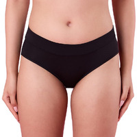 Nykd (Nyp342 Nylon Super Stretch Hipster Panty Underwear For Women | Ultra-Soft Fabric With Smooth Elastic Waistband | Gentle On Skin With No Marks | Perfect For Everyday Wear - Black