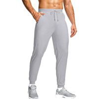 Nobero Men's Regular Fit Track Pants (1M-Bwjg-R0084_Grey Melange_L)
