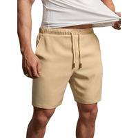 Nobero Men's Bermuda Shorts (1M-Bwsh-R0036-Om_Oat Milk_S)