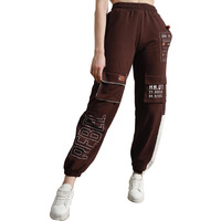 Hubberholme Women Brown Smart Casual Summer Cotton Regular Fit Solid Trousers_30