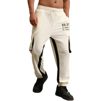 Hubberholme White Cotton Regular Fit Mid-Rise Trousers