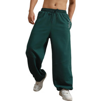 Hubberholme Men Green Smart Casual Summer Cotton Regular Fit Solid Trousers