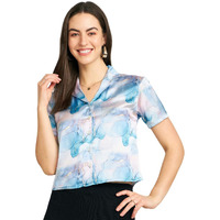 Modeve Women Multicolor Shirt Style Top For Summer