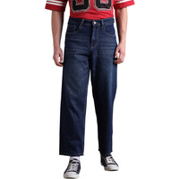 Hubberholme Men Cotton Washed Baggy Mid-Rise Jeans 14