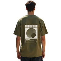 Nobero Cotton Men's Oversized Fit T-Shirt (1M-Twrt-C0748_Olive Green Xl)