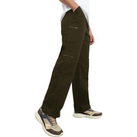 Nobero Men's Straight Pants (1M-Bwcp-R0009_Olive Green