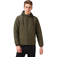 Dennis Lingo Men Green Solid Polyester Regular Fit Full Sleeve Jackets