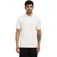 Nober Men Cotton Regular Fit Solid Polo T-Shirt(1M-Twpo-R0002-Wt2_Whites)