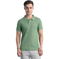Dennis Lingo Men Regular Fit Polo Collar Cotton Poly Half Sleeve T-Shirt Olive