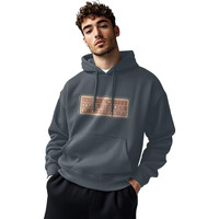 Nobero Men's Cotton Blend Neck Hooded Regular Fit Sweatshirt (1M-Twho-C0890_Graphite (X_Large)