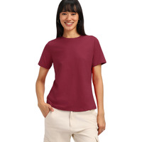 Juneberry Cotton Lycra Regular Fit Round Neck Half Sleeves T-Shirt For Women & Girls (Vdjwtw051013_S)