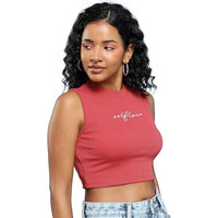 Ketch Women's Solid Regular Fit Tunic Shirt (Khtp000439_Red