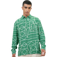 Ketch Men Long Sleeve Oversized Fit Khos000035 Green L