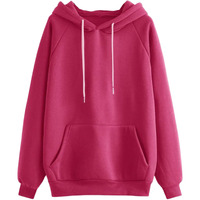 Juneberry Cotton Poly Fleece Regular Fit Pink, Purple, Green & Orange Solid Full Sleeve Hoodie For Women & Girls (Available In S, M, L, Xl & 2Xl) (Xl, Pink)