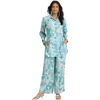 Libas Womens Printed Silk Blend Co-Ord Set For Women