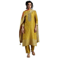 Libas Women's Chanderi Silk Kurta Set (275790R