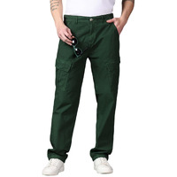 Kotty Men's Cargo Pants | Cotton Cargo Pants For Men | Comfortable & Stylish Cargos(Green,32)