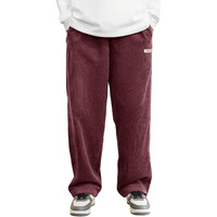 Kotty Mens Solid Drawstring Kuwazome Red Corduroy Pant(Red,32)-Kottymenspant13_32