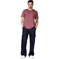 Kotty Men's Cargo Pants | Cotton Cargo Pants For Men | Comfortable & Stylish Cargos(Blue,34)