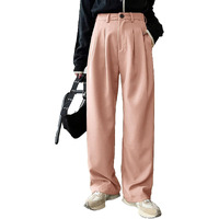 Kotty Regular Fit Women Solid Trousers Pastel Pink