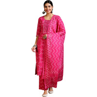 Libas Women's Cotton Kurta Set (39086Hl_Pink_L)