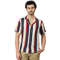 Kotty Men's Fashionable/Casual Printed Spread Collar & Premium Fabric & Stylish & Comfortable Casual Wear Shirt(Multicolor,M)