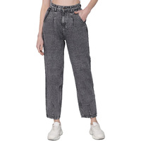 Kotty Women's High Rise Cotton Lycra Blend Ankle Length Slim Fit Jeans