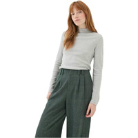 Kotty Women's Solid Stylish Casual High Neck Top(Grey,L)